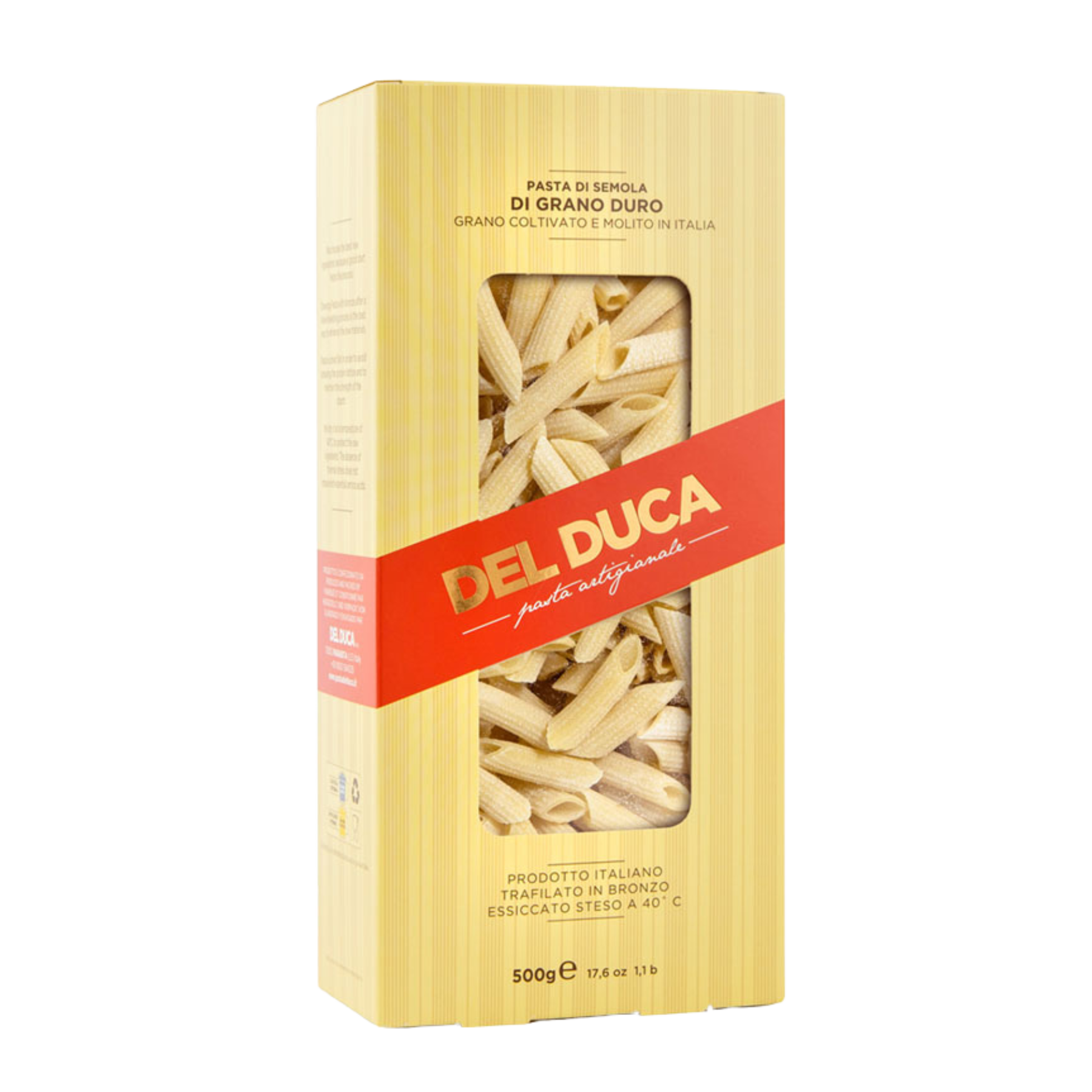 Pasta Penne Rigate, Del Duca, 500 g